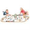 Железная дорога Viga Toys деревянная PolarB 90 элементов (44067) изображение 4