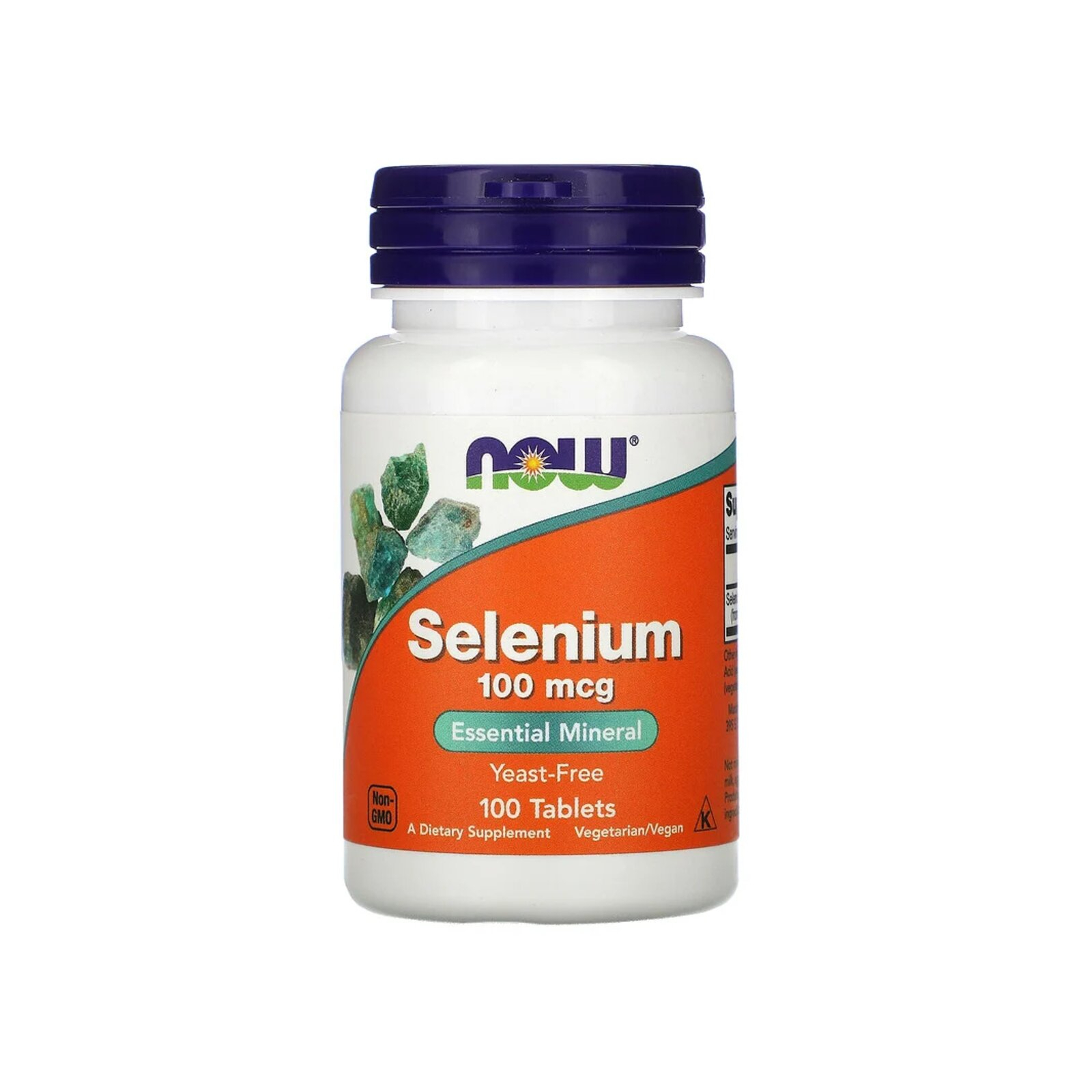 Минералы Now Foods Селен, Selenium, 100 мкг, 100 таблеток (NOW-01480)