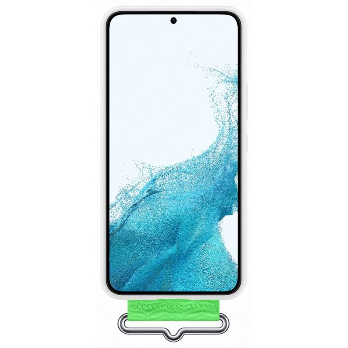 Чехол для мобильного телефона Samsung Silicone with Strap Cover Galaxy S22 Plus White (EF-GS906TWEGRU) изображение 2