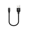 Дата кабель USB 2.0 AM to Micro 5P 0.25m black ColorWay (CW-CBUM048-BK) изображение 2