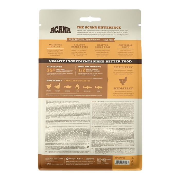 Сухой корм для кошек ACANA Wild Prairie Cat 340 г (0064992714550) изображение 4