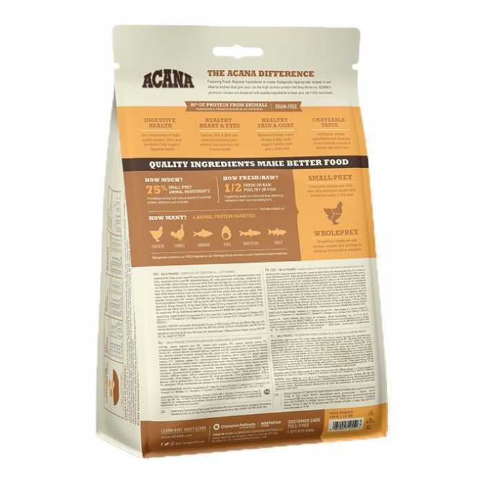 Сухой корм для кошек ACANA Wild Prairie Cat 340 г (0064992714550) изображение 6