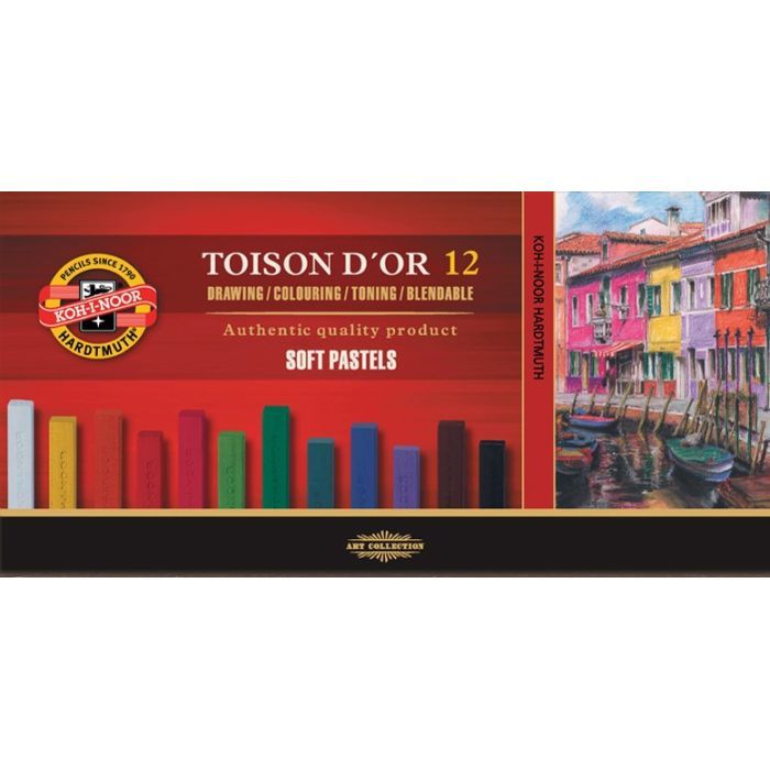 Пастель Koh-i-Noor Toison D'or сухая мягкая 12 цветов (8512)