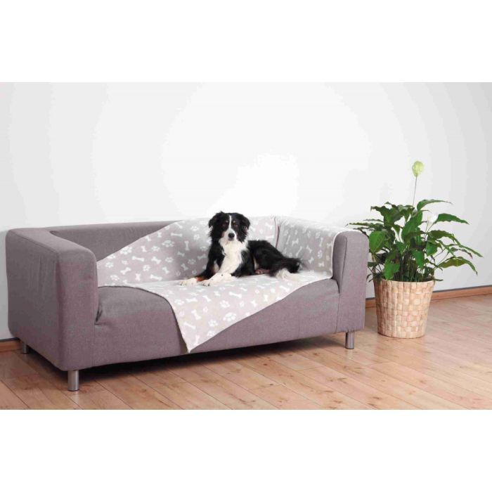 Коврик для животных Trixie Kenny 100х150 см Бежевая лапка/косточка (4011905371672) изображение 2