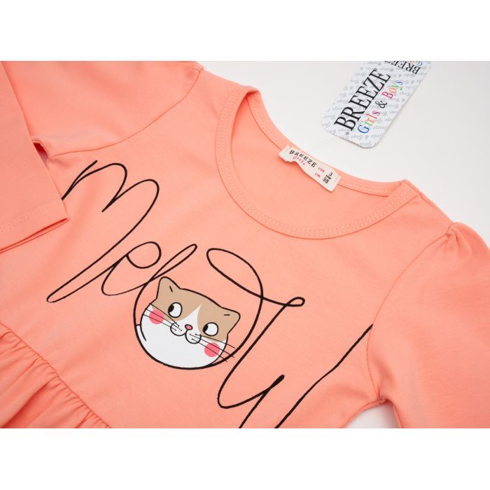 Плаття дитяче Breeze з котиками (17920-116G-peach) зображення 3