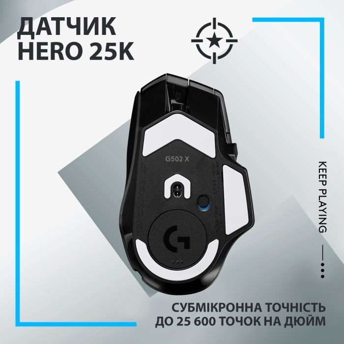 Мышка Logitech G502 X Lightspeed Wireless Black (910-006180) изображение 4