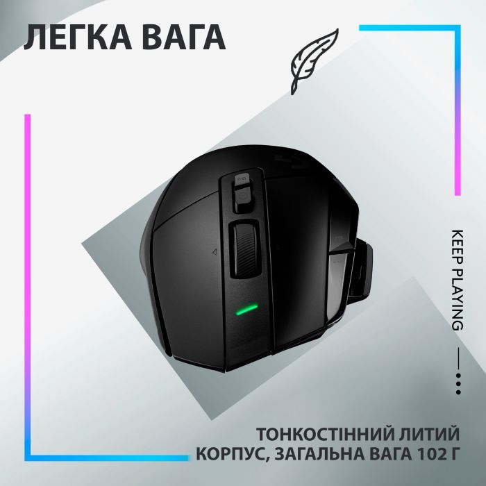 Мышка Logitech G502 X Lightspeed Wireless Black (910-006180) изображение 6