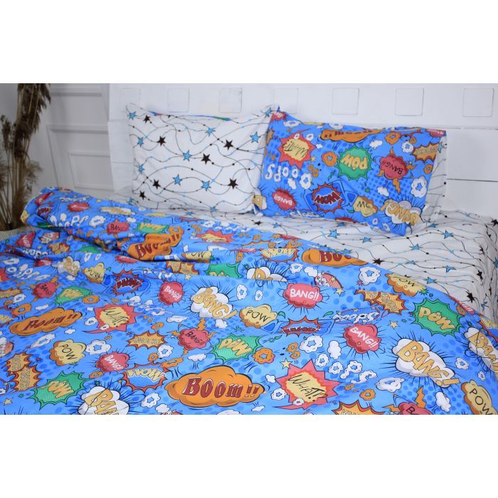 Постельное белье MirSon Бязь Ranforce Elite 17-0511 Bombs Семейный 160x220 (2200004733739)