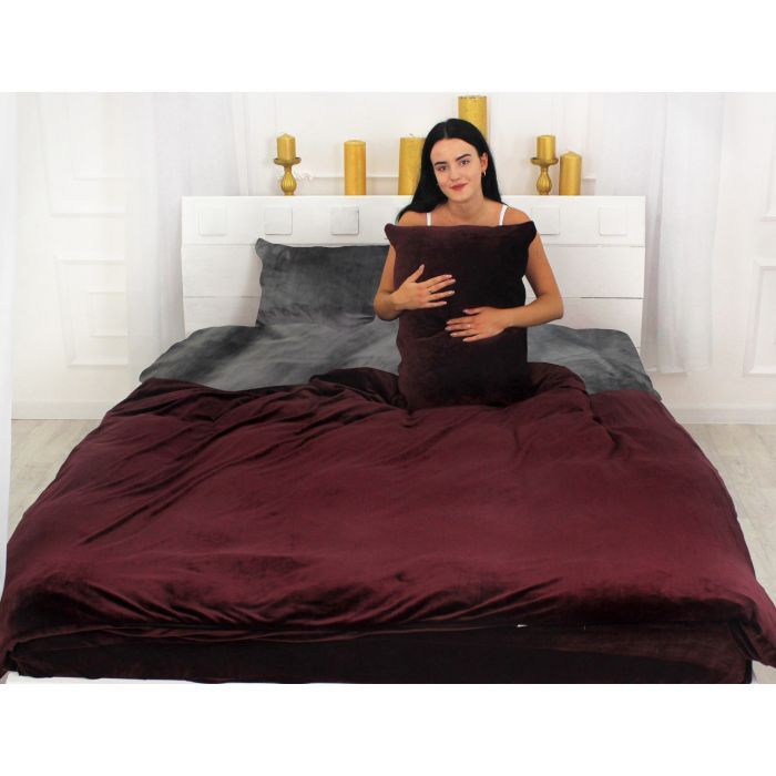 Постільна білизна MirSon Велюр Winter Frost 28-0005 + 28-0002 Azalea Velvet 160х220 (2200004006611) зображення 2