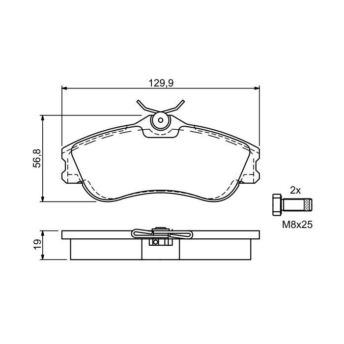 Гальмівні колодки Bosch 0 986 424 583 зображення 7