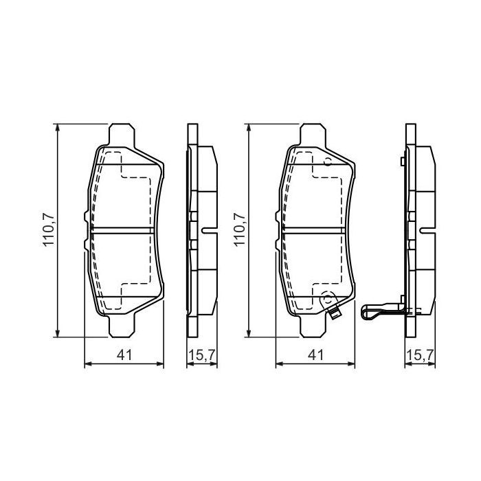 Гальмівні колодки Bosch 0 986 494 369 зображення 3