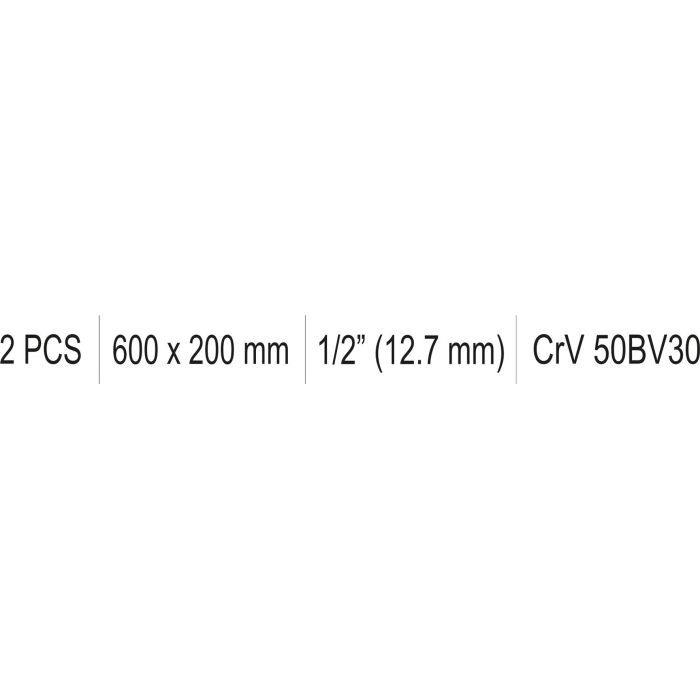 Ключ Yato вороток YT-12445 L-подібний, 600x200мм (YT-12445) изображение 2