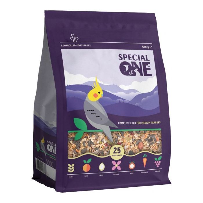 Корм для птиц Special One для средних попугаев 500 г (4823082421237)