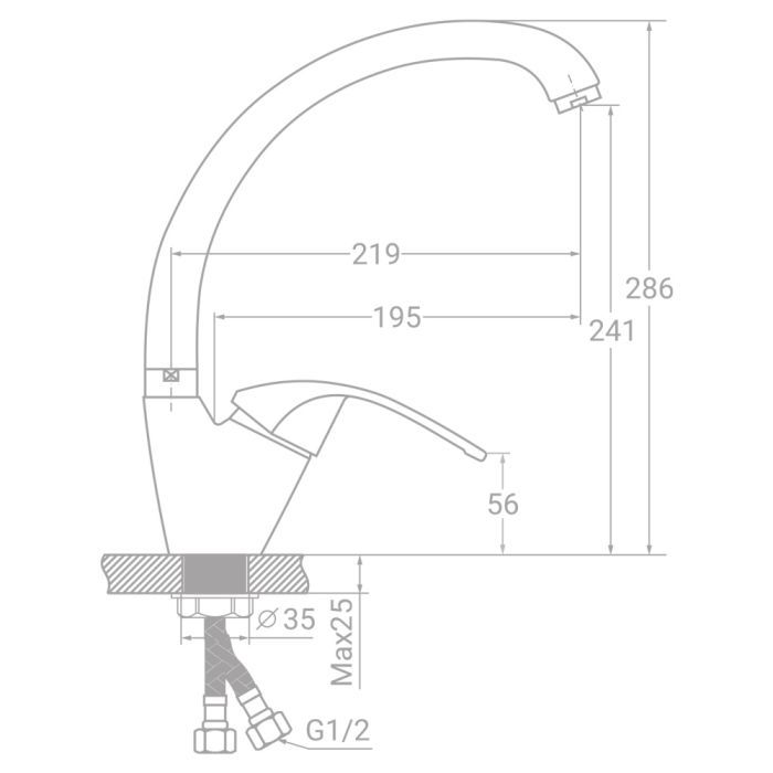 Смеситель TAU SF-4B439C изображение 2