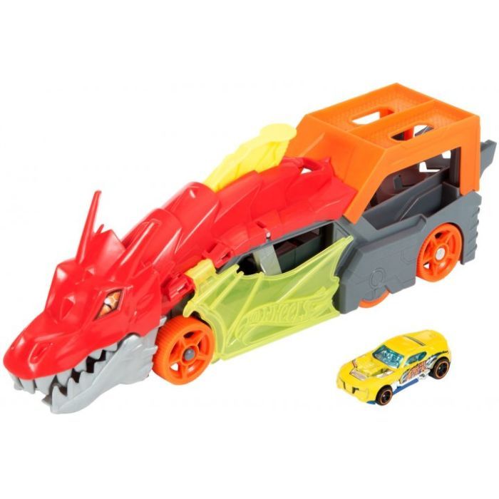 Игровой набор Hot Wheels Грузовик-транспортер "Пасть дракона" (GTK42)