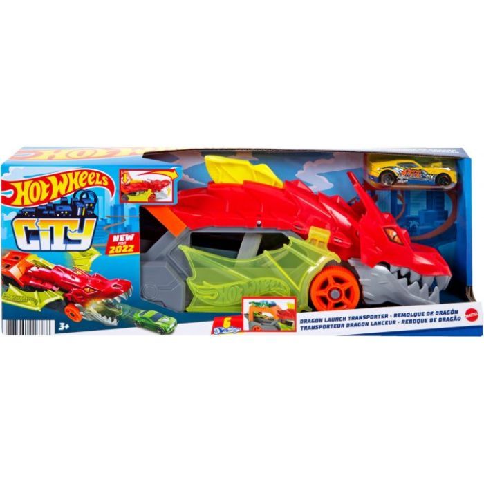 Игровой набор Hot Wheels Грузовик-транспортер "Пасть дракона" (GTK42) изображение 3