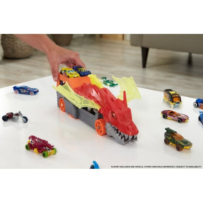 Игровой набор Hot Wheels Грузовик-транспортер "Пасть дракона" (GTK42) изображение 4