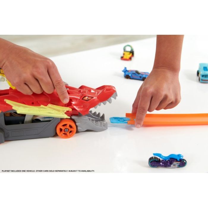 Игровой набор Hot Wheels Грузовик-транспортер "Пасть дракона" (GTK42) изображение 5