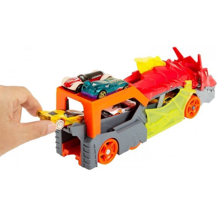 Игровой набор Hot Wheels Грузовик-транспортер "Пасть дракона" (GTK42) изображение 8