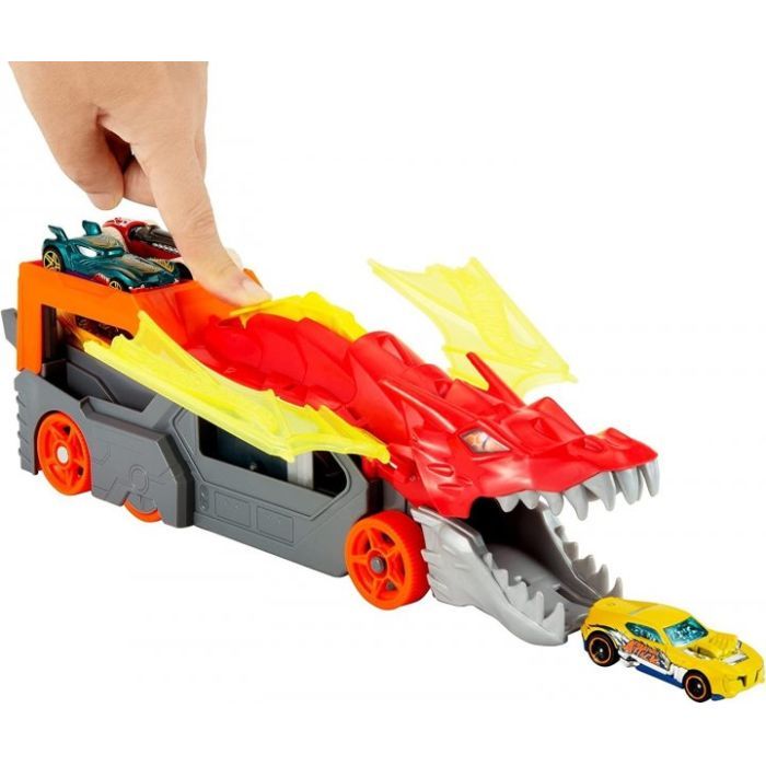 Игровой набор Hot Wheels Грузовик-транспортер "Пасть дракона" (GTK42) изображение 9