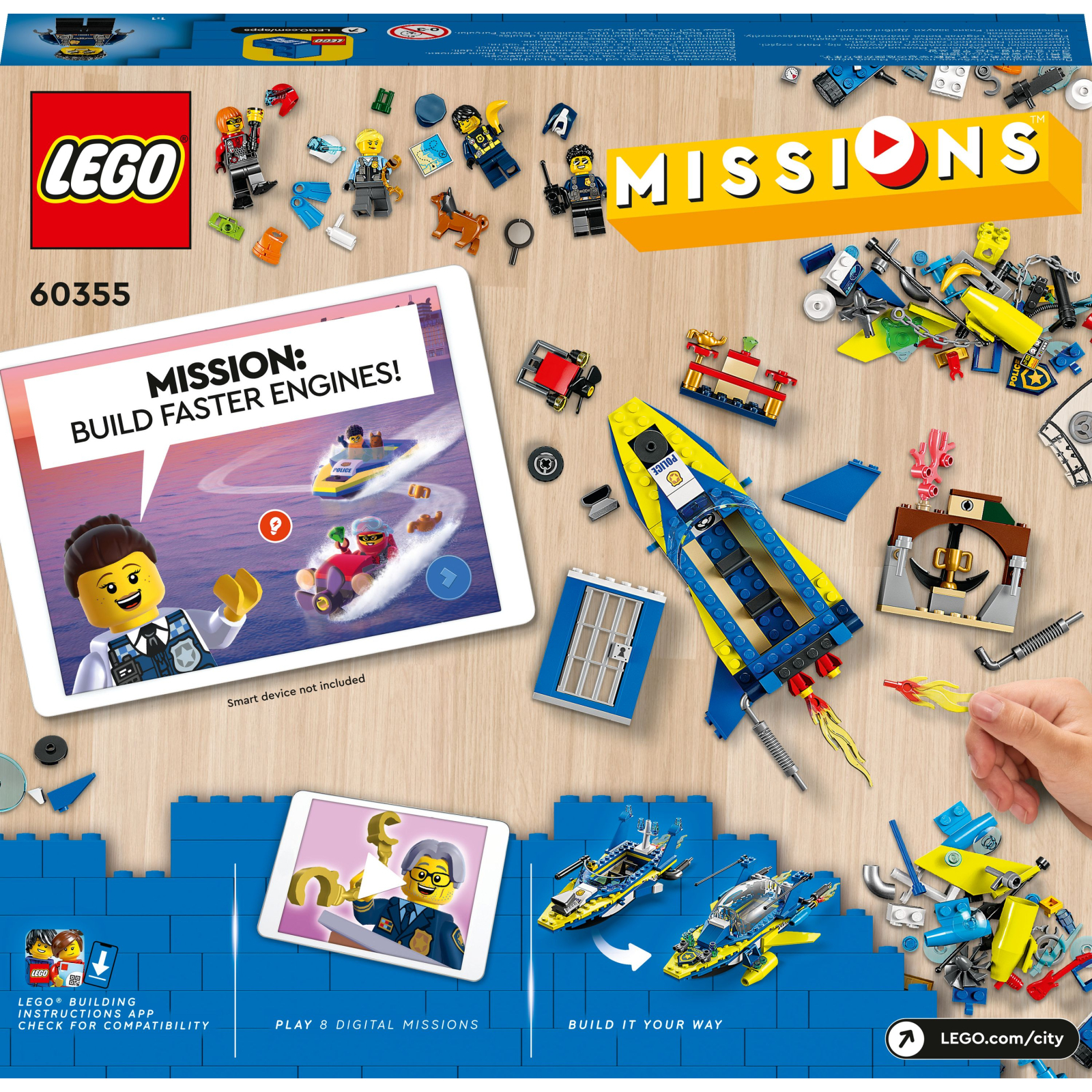 Конструктор LEGO City Missions Детективные миссии водной полиции 278 деталей (60355) изображение 10