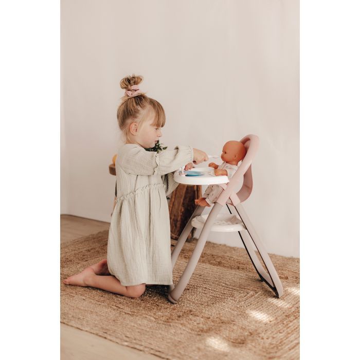 Игровой набор Smoby Toys Стульчик для кормления Baby Nurse Серо-розовый (220370) изображение 4