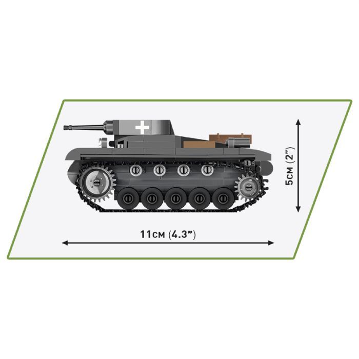 Конструктор Cobi Вторая Мировая Война Танк Panzer II, 250 деталей (COBI-2718) изображение 4