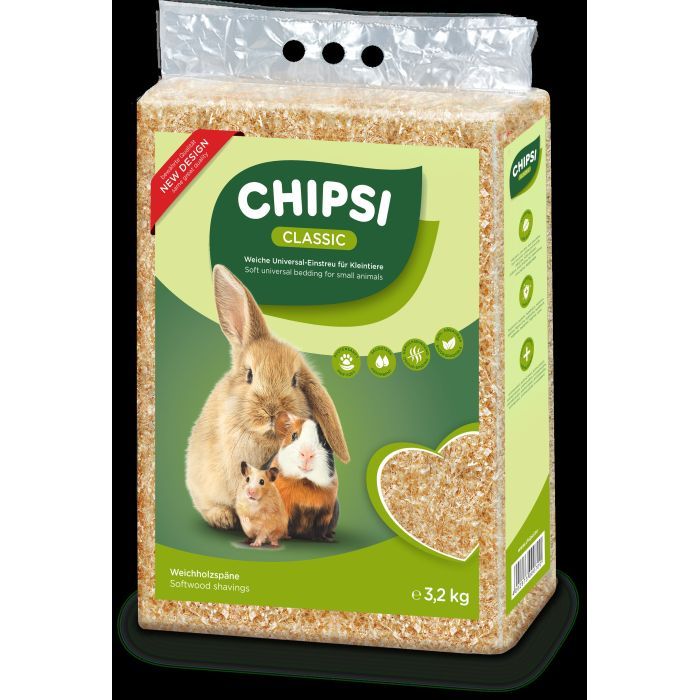 Наполнитель для грызунов Chipsi Classic Деревянный впитывающий 3.2 кг (60 л) (4002973000700) изображение 2