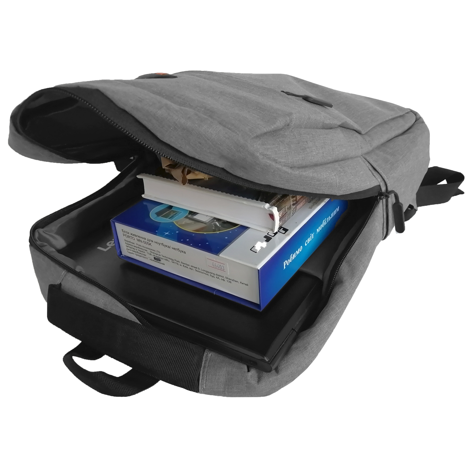 Рюкзак для ноутбука Porto 15.6" RNB-3034 GY (RNB-3034GY) изображение 6