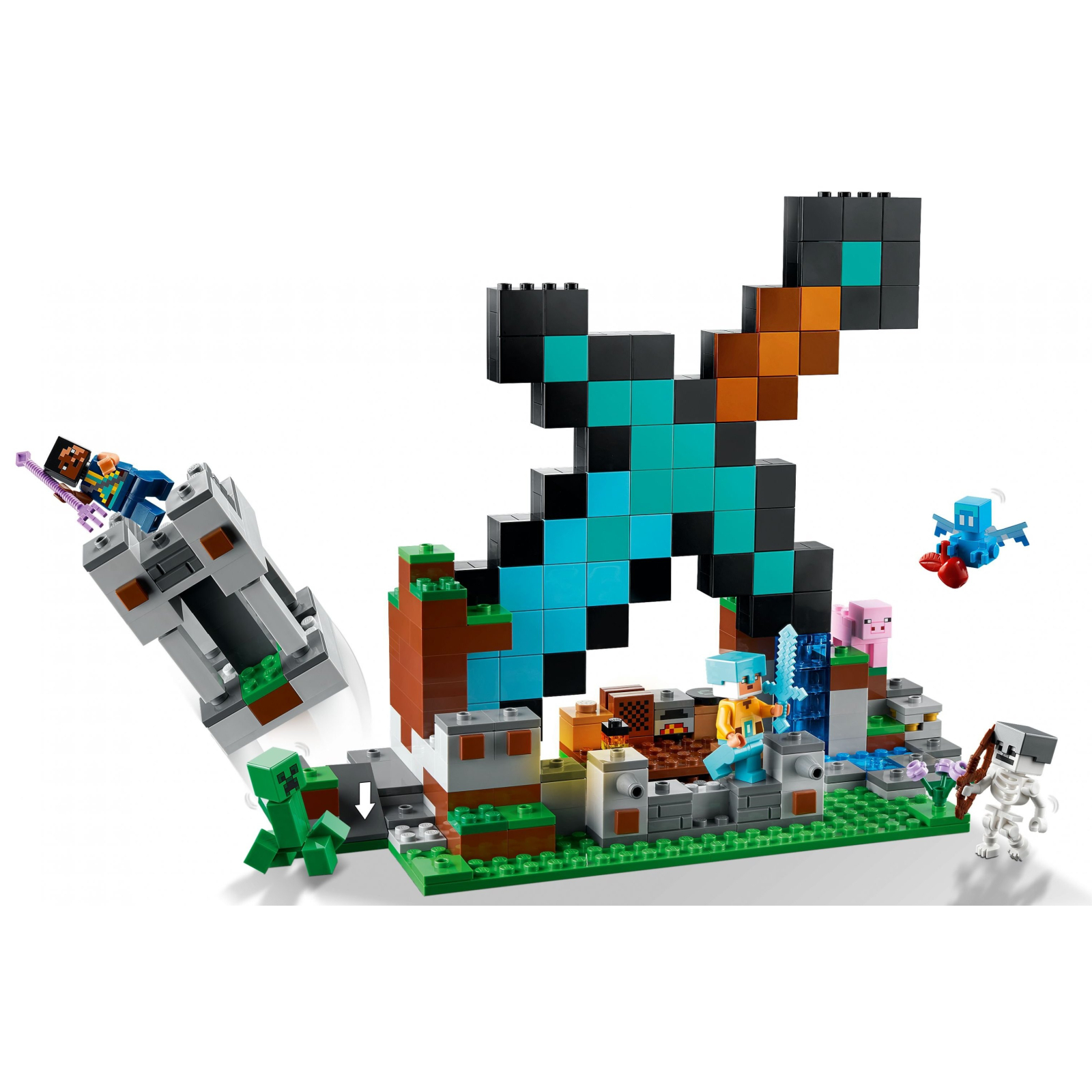 Конструктор LEGO Minecraft Форпост із мечем 427 деталей (21244) зображення 3
