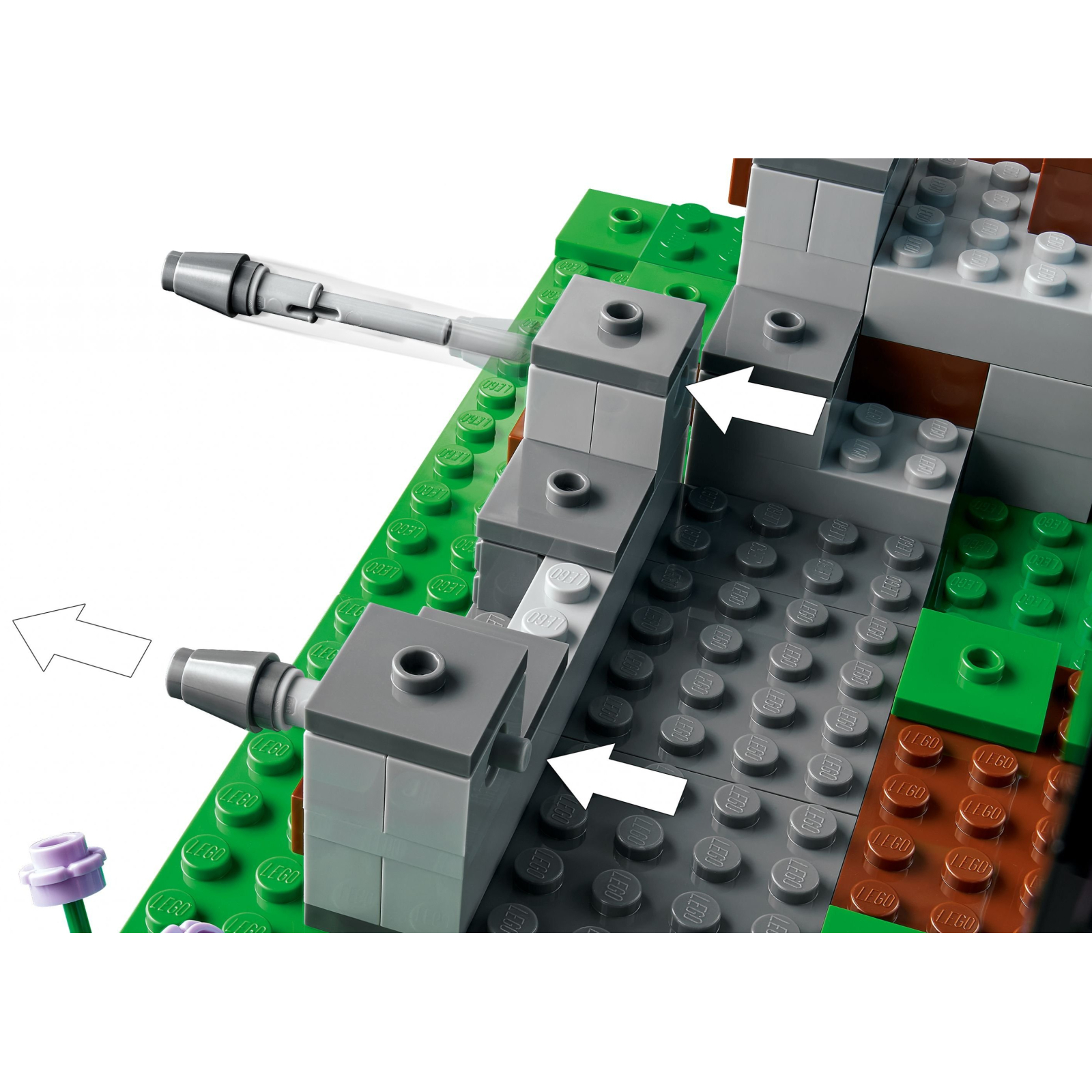 Конструктор LEGO Minecraft Форпост с мечом 427 деталей (21244) изображение 4