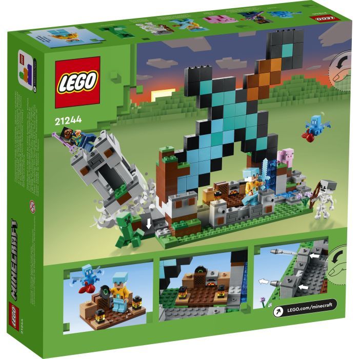 Конструктор LEGO Minecraft Форпост с мечом 427 деталей (21244) изображение 7