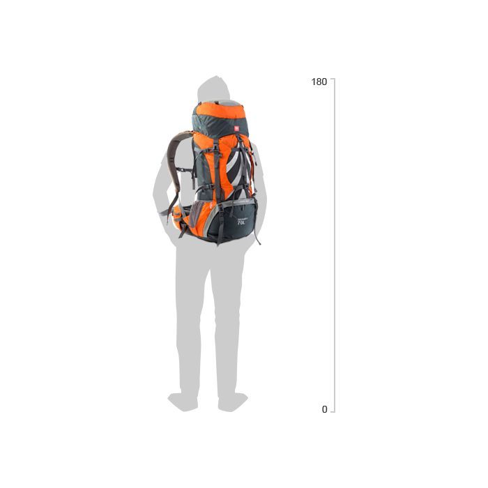 Рюкзак туристический Naturehike NH70B070-B 70 л + 5 л чорний (6975641887485) изображение 4