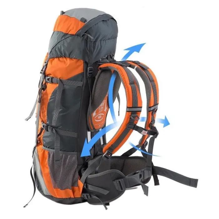 Рюкзак туристический Naturehike NH70B070-B 70 л + 5 л чорний (6975641887485) изображение 6