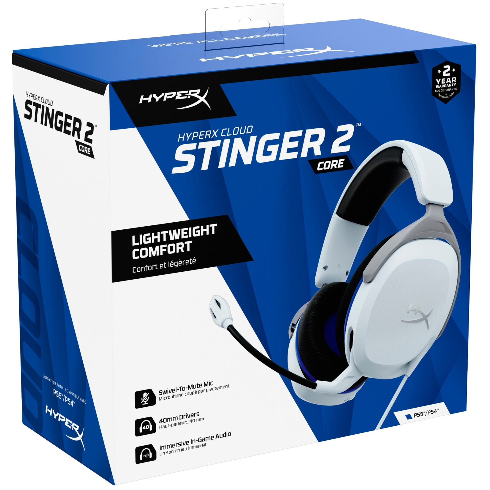 Навушники HyperX Cloud Stinger 2 Core for PlayStation White (6H9B5AA) зображення 7