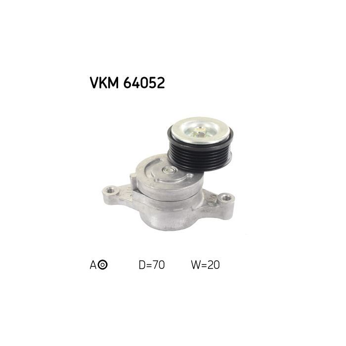 Натягувач ременя з роликом SKF VKM 64052