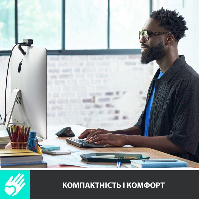 Клавиатура Logitech MX Keys Mini Wireless Illuminated UA Graphite (920-010498) изображение 3