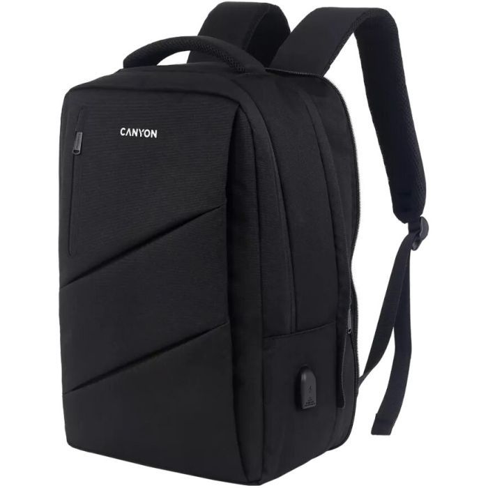 Рюкзак для ноутбука Canyon 15.6" BPE-5 Urban, USB, 12-18L, Black (CNS-BPE5B1) зображення 2