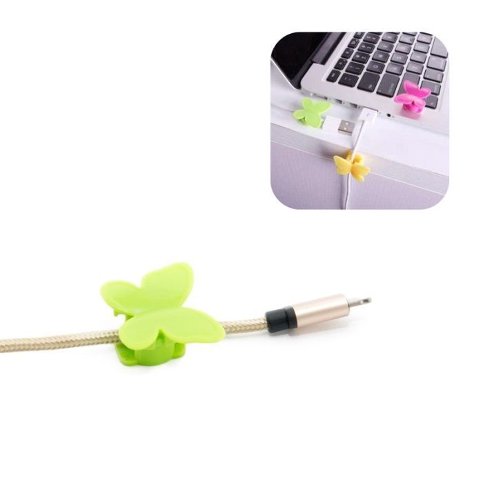 Держатель для кабеля Extradigital CC-948 Cable Clips butterfly, Green (KBC1713) изображение 5