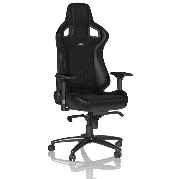 Кресло игровое Noblechairs Epic Series Real Leather Black (NBL-RL-BLA-001) изображение 2