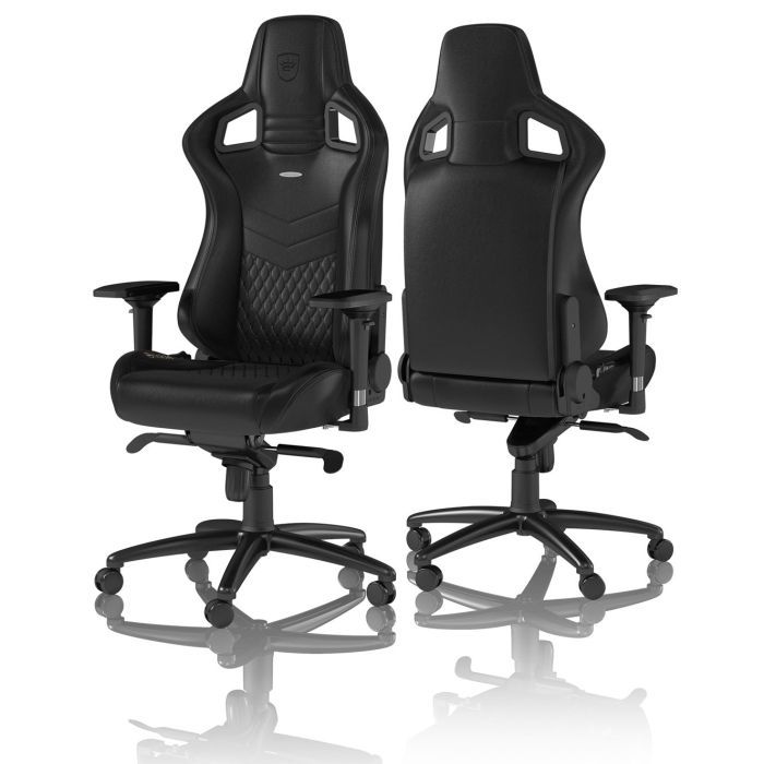 Кресло игровое Noblechairs Epic Series Real Leather Black (NBL-RL-BLA-001) изображение 4