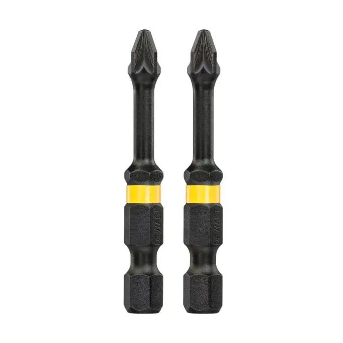 Набор бит DeWALT IMPACT TORSION, ударные, Pozidriv,Pz2, L=57 мм, 2 шт (DT70531T) изображение 2