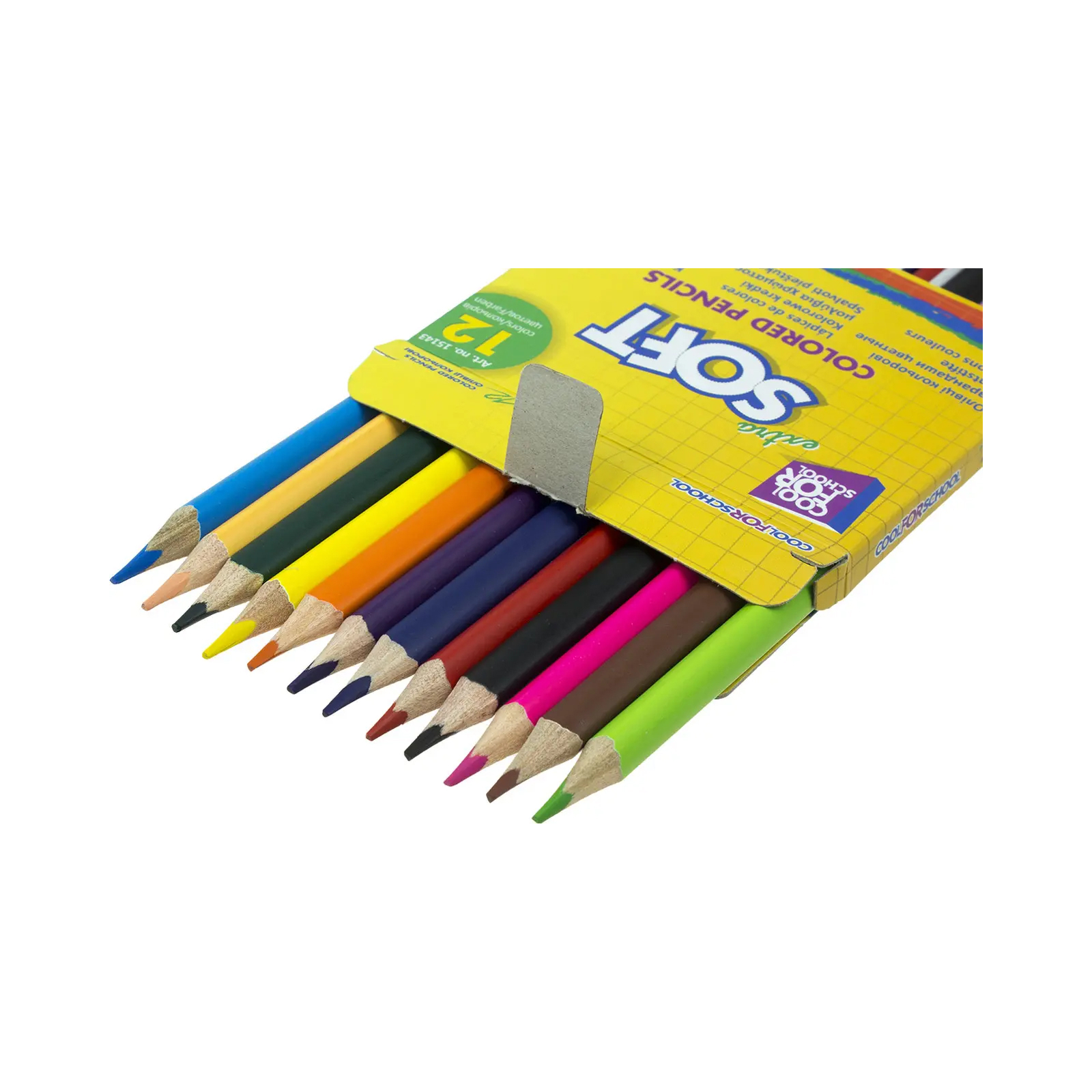 Олівці кольорові Cool For School Extra Soft 18 кольорів (CF15144) зображення 2