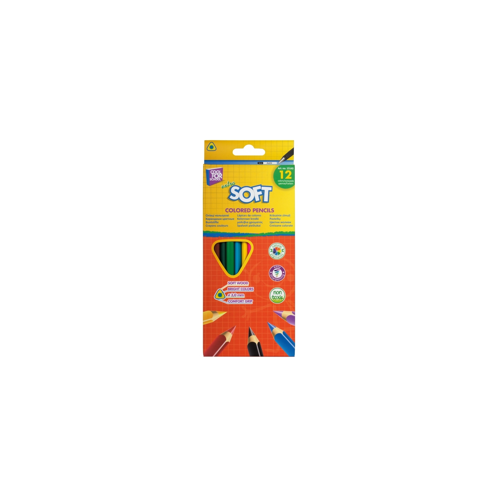 Карандаши цветные Cool For School Extra Soft 6 цветов (CF15142)