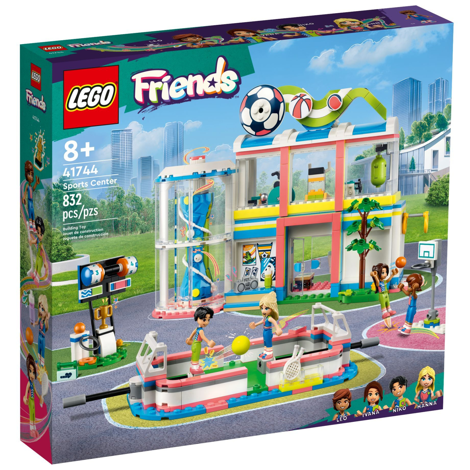 Конструктор LEGO Friends Спорткомплекс 832 деталей (41744)