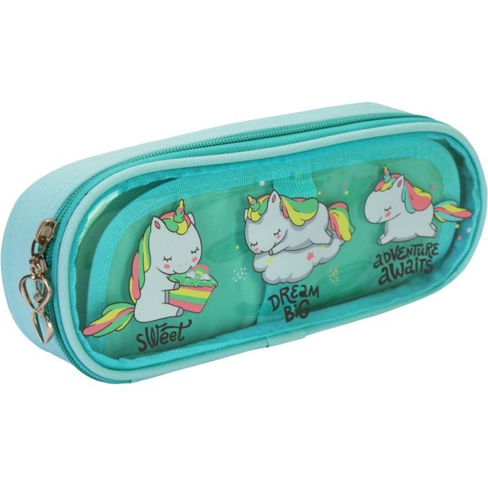 Пенал Cool For School 1 отделение Бирюзовый (CF87229)