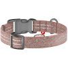 Нашийник для тварин WAUDOG Re-cotton з QR паспортом світловідбивний Ш 15 мм Д 25-35 см коричневий (02866) зображення 2