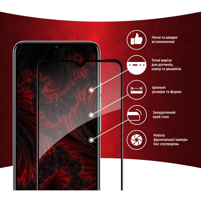 Скло захисне Intaleo Full Glue Tecno Spark Go 2023 (1283126564840) зображення 3