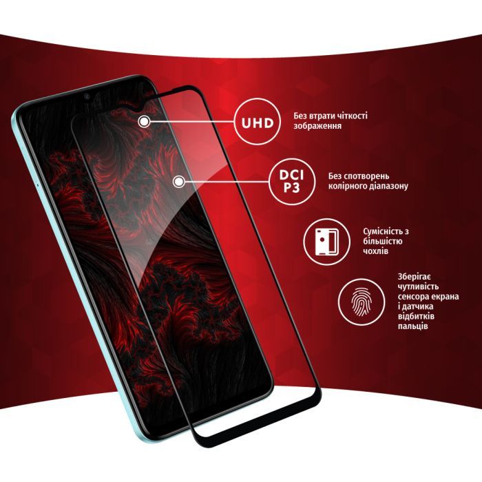 Скло захисне Intaleo Full Glue Tecno Spark Go 2023 (1283126564840) зображення 4