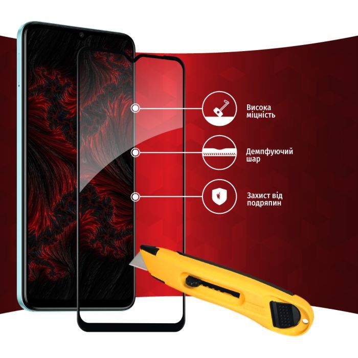 Скло захисне Intaleo Full Glue Tecno Spark Go 2023 (1283126564840) зображення 5